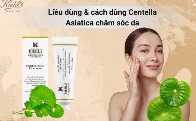 Cách dùng Centella Asiatica chăm sóc da