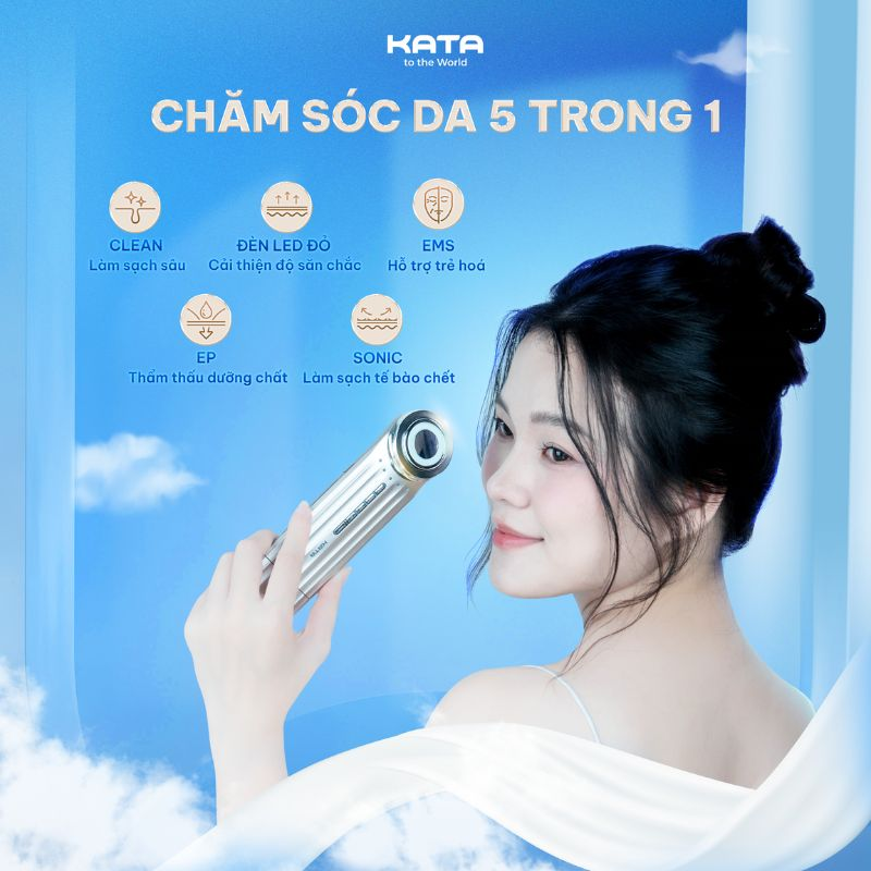 Cảm nhận làn da khỏe mạnh, căng bóng và mịn màng hơn khi trải nghiệm dùng KATA Miro S2