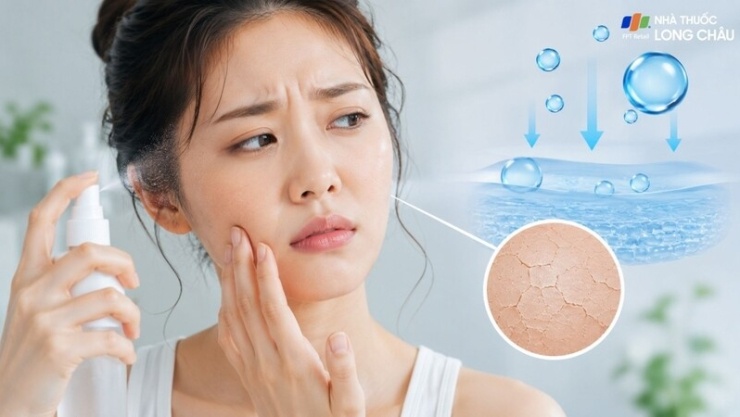 Nhiều người xịt khoáng hằng ngày để cấp ẩm cho da nhưng vẫn gặp tình trạng khô căng, bong tróc