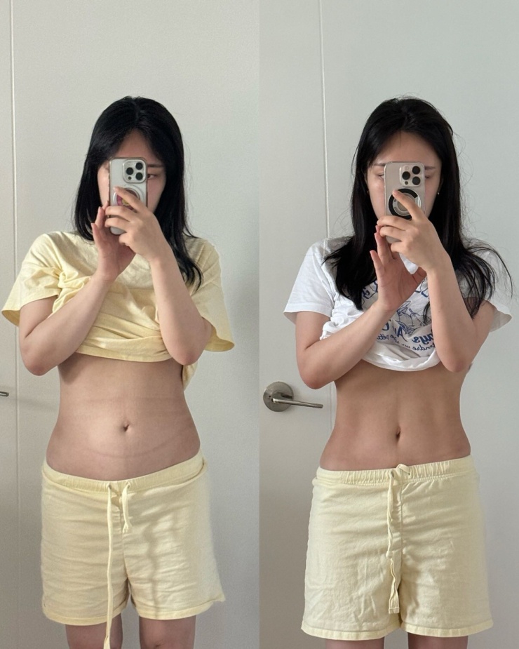 Vòng hai của Miseo thon gọn, săn chắc rõ rệt sau thời gian ăn uống khoa học kết hợp tập luyện đúng cách.